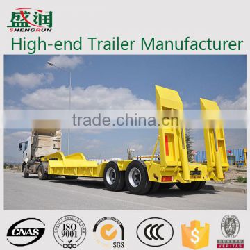 40-60ton 3 Axle Low Flatbed Truck Semi Trailer