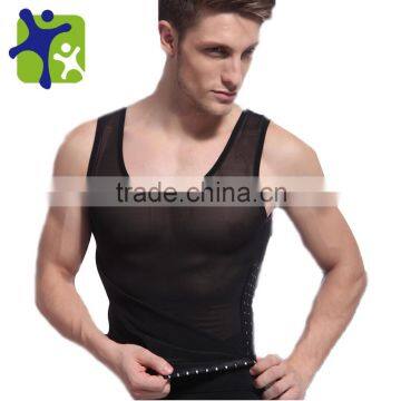 Male breathable sport Slender Body shaper Mesh Vests NY026