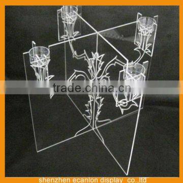 Acrylic Used lucite candelabra for table center