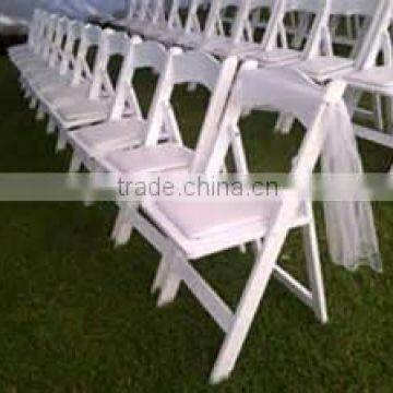 White Fold Up Americana Chair