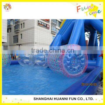 2015 newly design PVC 1.0mm Inflatable Water Walking Roller ball price