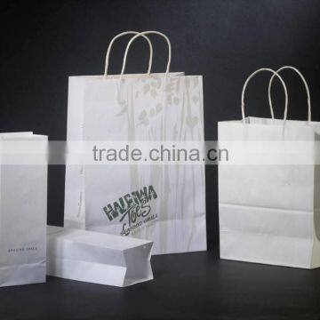 Foldable reusable custom hand kraft black paper bag