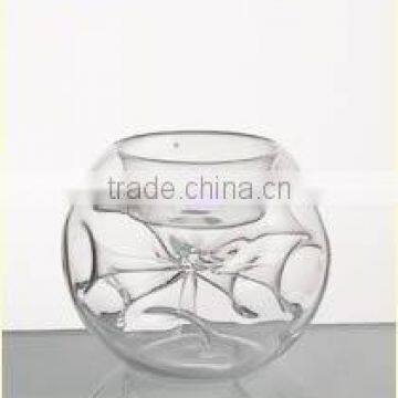 elegant glass candle holder