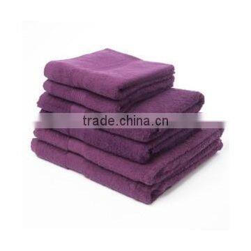 Dobby Terry Towel Purple Home Elegant Hand Towel Bleached towel