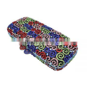 Colorful Crystal Hard Case Clutch Bag Rhinestone Crystal Clutch Bag (8740A-C) photo-6