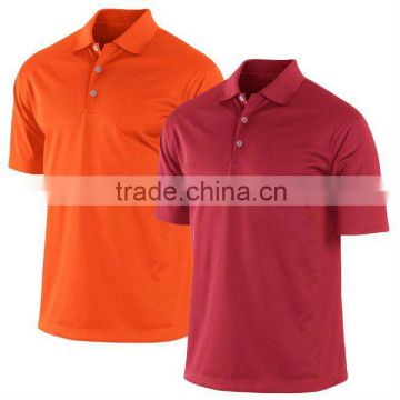 Men Solid Color Short Sleeve Golf Polo Shirt