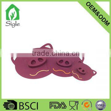 OEM ODM customzie size silicone pig head pot lid cup lid cover tea cup lid