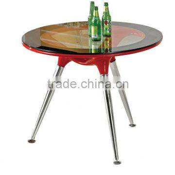 Tulip Bar Table/ ABS glass table