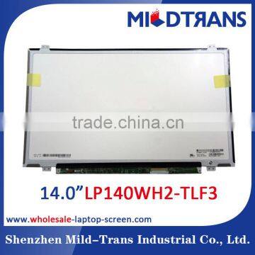 high quality laptop lcd display for LP140WH2-TLF3 led screen replacement