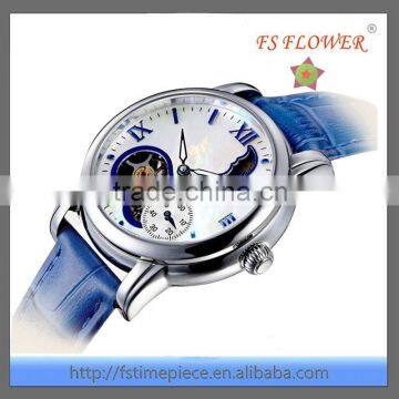 FS FLOWER- 2015 Best Nice Design Skeleton Mechanical Watches For Women