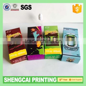 High gloss art paper Ejuice paper packing box for 50ml 60ml 100ml 130ml bottle packing