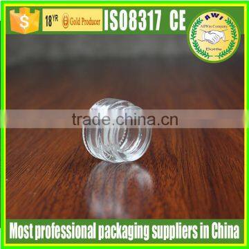 5g Clear Glass Jar With Matte Silver Lid photo-2