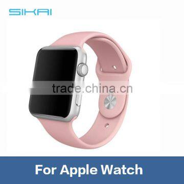 Watch Strap 2016 Comfortable 38 42 mm Silicone Strap For Apple Smart Watch Band Strap With Adaptor photo-4