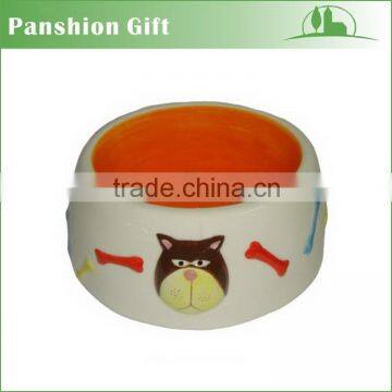 Wholesale ceramic 3D dog bowl