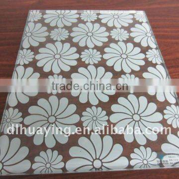 Decorative silk printing glass for furniture