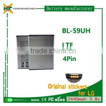 spice cell phone battery for LG BL-59UH G2 mini/LTE 2440mah battery