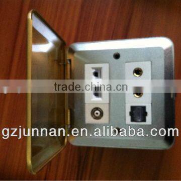 New design gold garden power socket