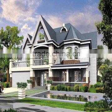 Framcad system luxury prefabricated steel villa for sale