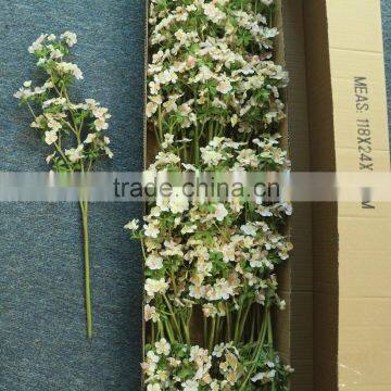 Factory direct wedding decoration pink wintersweet artificial flower plum