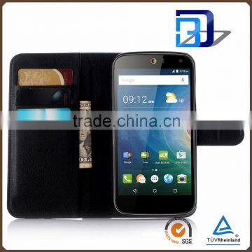 for Acer Liquid Z630 Case, Litchi Design Credit Card Wallet Stand Flip Leather Case for Acer Liquid Z630 Low Price China photo-4