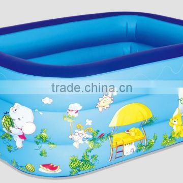 pink plastic inflatable swimming pool,inflatable square swimming pool