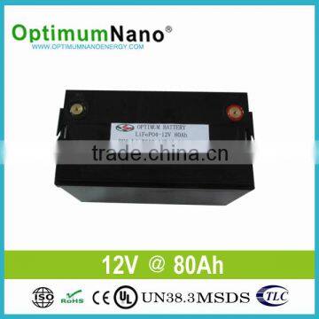 Wholesale rechargeable lithium ion battery 12v 80ah for outdoor tools