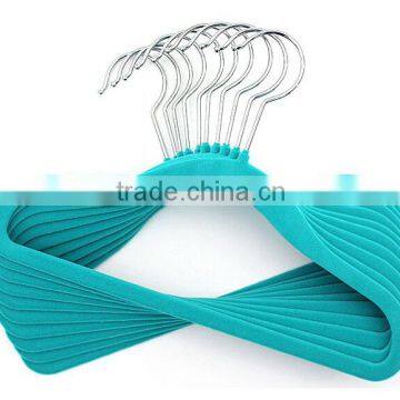 Candy Color Cute Velvet Flocked Clothes Coats Hanger for Kids, Baby photo-2