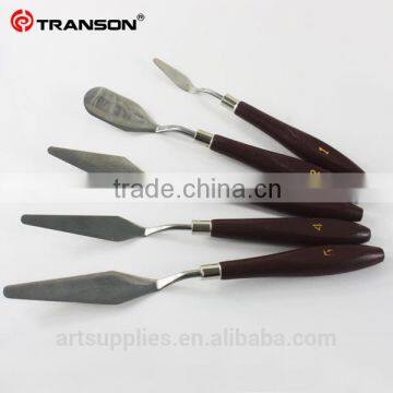 Artist metal oil painting palette knife with wooden handle
