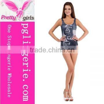 Sexy Women One Piece Swimwear Black Swimwear Bikini photo-2