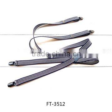 Popular 3 Clips Boys Stripe Elastic Suspender