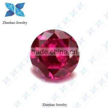 loose gemstone round ruby 5# synthetic corundum stone