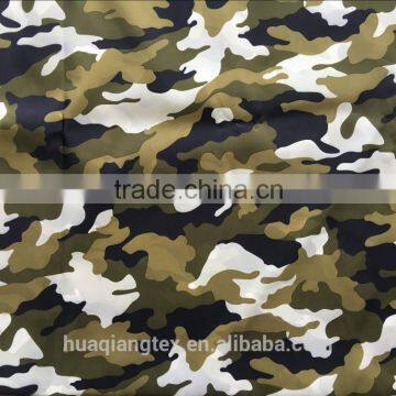 custom fabric printing camouflage calendering 400t taffeta fabric for jacket
