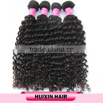 Deep wave hair weave,natural black human hair weave,virgin Russian hair extension