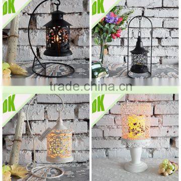 HOT~ Brass Lantern, Vintage Indian Lamp / Genuine French Antique Tin Lantern Candle Holder# Decorative Candle Lamps and Lanterns photo-2