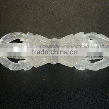 Crystal Quartz Carved Dorje