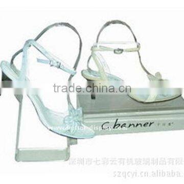 custom acrylic shoe store display fixtures