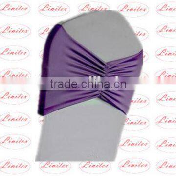 Polyester lycra spandex chair sash band wrinkled