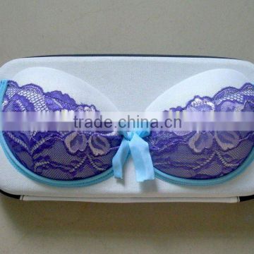 Double zipper puller bra bag