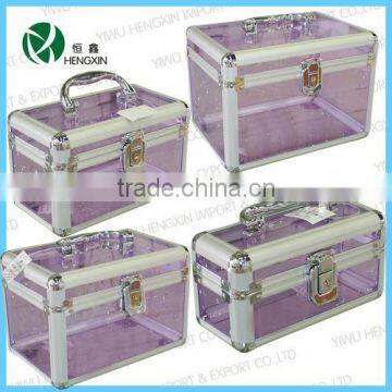 fashion and beautiful cosmetic/jewelry bags 4 sets,acrylic cosmetic bin