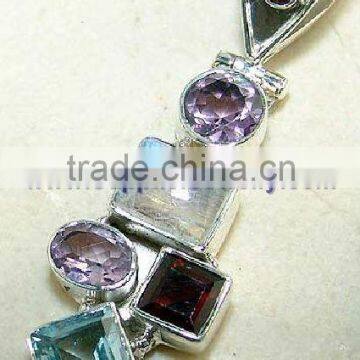 Gorgeous Gemstone Jewelry Silver Costume Jewellery Pendants