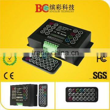 IR remote led rgb controller 3 channels constant voltage led controller with programmable function