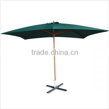 Wooden frame garden umbrella