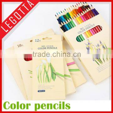 Wholesale high quality 12pcs sharpener wooden drawing drawing pencils