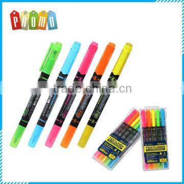 Wholesale 5 pcs highlighter pen set, multi color highlighter pen set for promotion