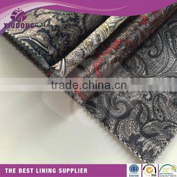 printed satin fabric 100 polyester clothing lining