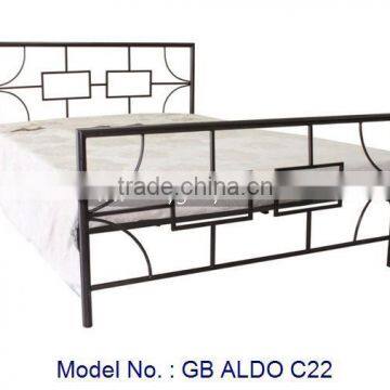 Chinese Style Metal Bed In Size Single And Double Furniture, metal bed, malaysia bedroom furniture, antique metal beds furniture