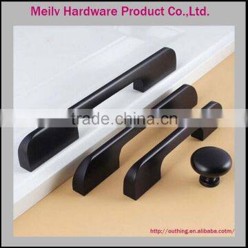 2016-2017 Wardrobe Kitche Cabinet Drawer aluminium alloy black Handles