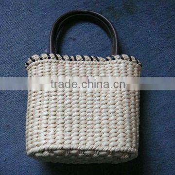 knitted bag Handmade wheat straw bag