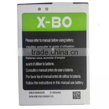 Original high quality cell phone battery for X-BO mobile phone battery V3 V5 V10 V39 M8 GX344772AR