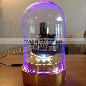 acrylic single wine bottle display with led illuminated